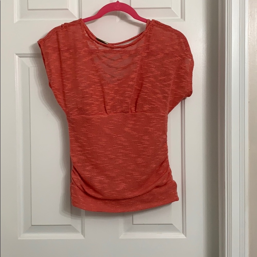 Salmon colored shirt